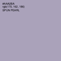 #AAA2BA - Spun Pearl Color Image